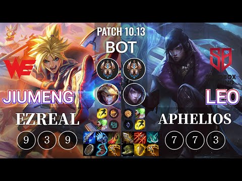 WE Jiumeng Ezreal vs SB Leo Aphelios Bot - KR Patch 10.13