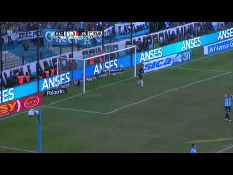 Romero cerca del segundo. Racing 1 - Independiente 0. Fecha 13. Primera División 2015. FPT.
