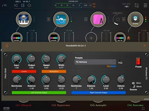 Pitch Shift by 4Pockets - Creative Use in AUM Session