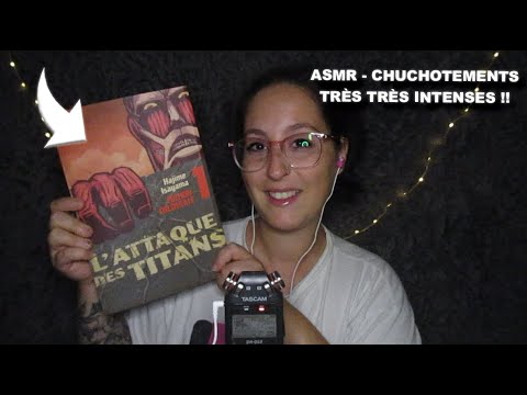 ASMR | LECTURE CHUCHOTÉE TRÈS INTENSE DE L'ATTAQUE DES TITANS