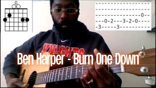 Ben Harper - Burn One Down Guitar Lesson + Tutorial (Easy)
