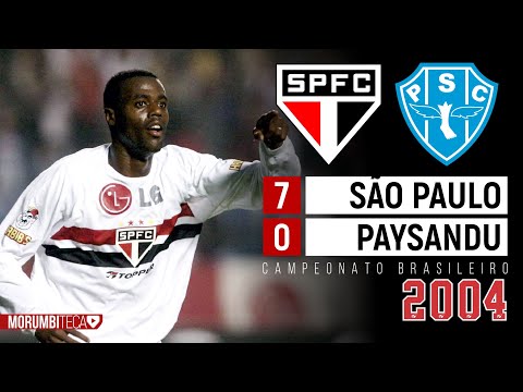 São Paulo 7-0 Paysandu - 2004 - HISTORIC ROUT WITH A GREAT GOAL BY GRAFITE!