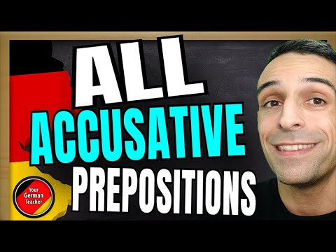 Alle Akkusativ Präpositionen | All German Accusative Case Prepositions