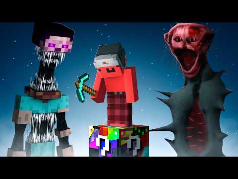 I Beat Minecraft One Lucky Block with Horror Mods