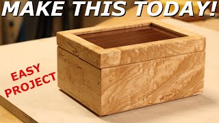 How to Make a Simple Wooden Box with Mortised Hinges