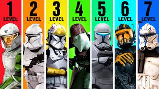 The 7 LEVELS of Clone Trooper Explained!