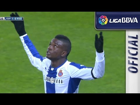 Gol de Córdoba (1-0) en el RCD Espanyol - Real Sociedad - HD