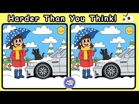 Spot the Difference Game 🔎 Find All Hidden Differences | Brain Puzzle