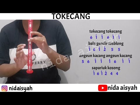 NOT ANGKA RECORDER TOKECANG | TUTORIAL MUDAH MAIN RECORDER LAGU DAERAH TOKECANG