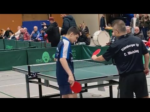 😯Der BESTE U15 🏓Spieler der WELT B.Faraji(2355) gegen die Abwehrlegende🤩 Chen Weixing(2444)