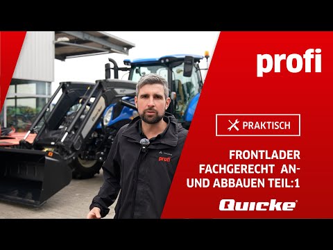 Attaching and removing front loaders properly - Part 1 Quicke | profi #praktisch