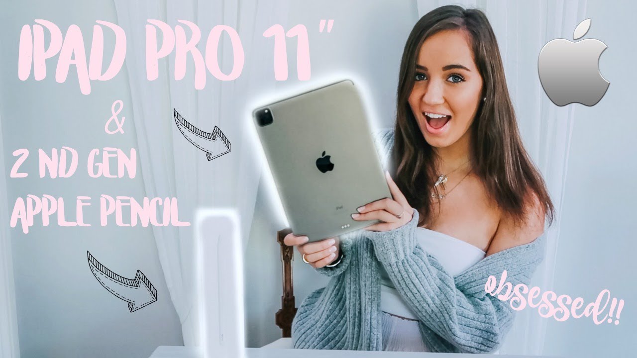Unboxing *NEW 2020* IPAD PRO 11" & APPLE PENCIL 2nd Generation (review & cute cases!)