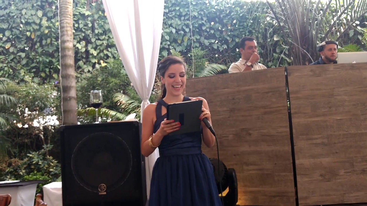 Discurso de María en boda de Diana y Pablo