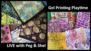 Gel Printing Playtime - Live with ART Joy of Sharing