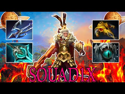 Squad1x [Monkey King] Safelane The King Of Forest 22 Kills - Dota 2 Pro Gameplay