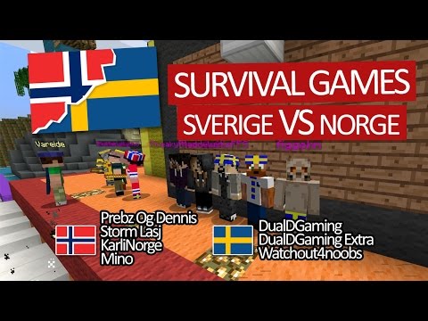 DualDGaming spelar Survival Games på The Hive - Sverige VS Norge!