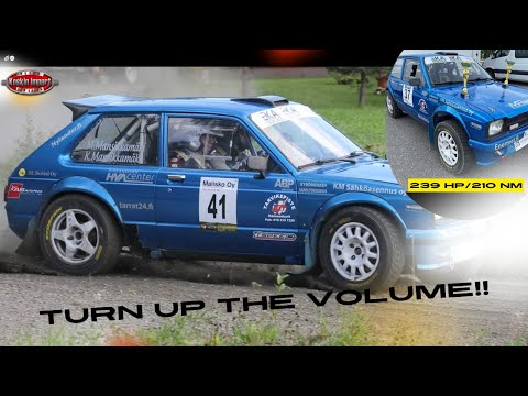 Toyota Starlet Rally Car in Action