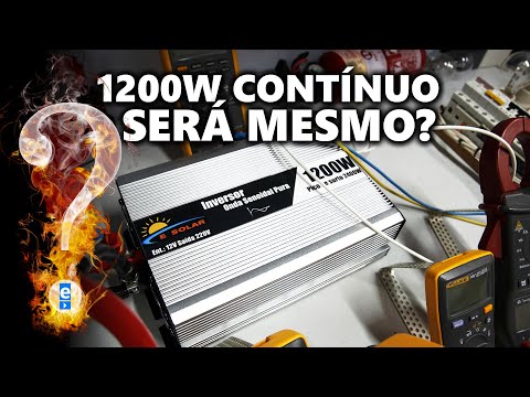 INVERSOR OffGrid 12V 220V: Será que AGUENTOU o Teste de Fogo?