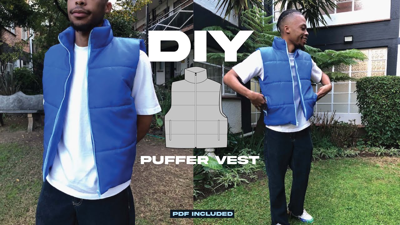 DIY Puffer Vest | EASY Step by Step Tutorial | PDF included