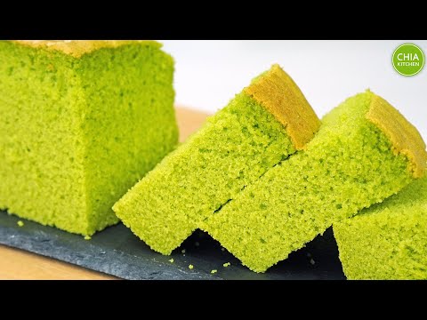Natural Pandan Sponge Cake