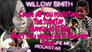 Willow Smith - Do it like I do (Rockstar) Sing along with Willow Only Lyrics HD