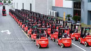 Forklift Elektrik 3 Ton Noblelift 3 Meter 80V/268Ah Fast Charging Lithium Battery FE4P30NP Series 