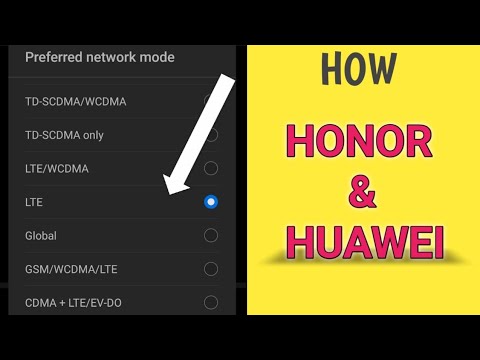 How to enable 4G only or LTE only for Honor & huawei devices🔥 | honor phones me LTE kese enable kare