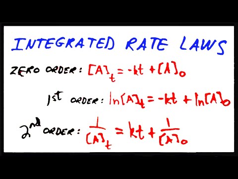 Integrated Rate Laws - Zero, First, and Second Order Reactions