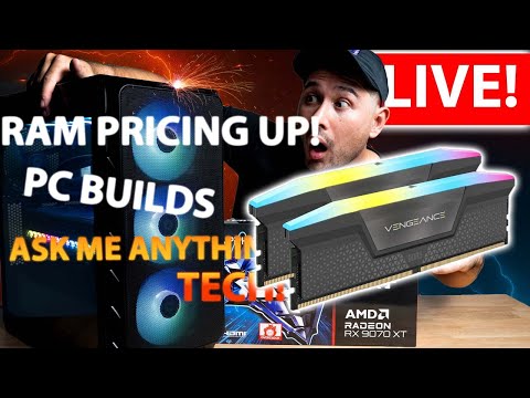 🚨 RAM Prices REFUSE to Drop, GPU Drama, PC Builds & AMA