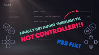 How to Get PS5 Voice Chat Through TV, NOT Controller (SPLITSCREEN FIX)