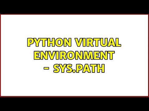 Python Virtual Environment Sys Path