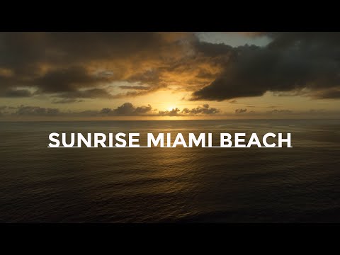 Sunrise surf session at Miami Beach