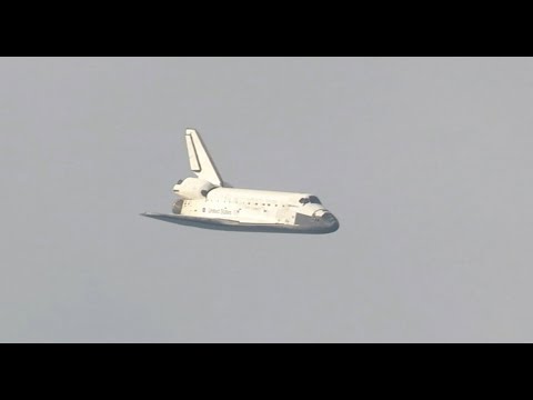 DE TERUGKEER VAN DE SPACE SHUTTLE LAATSTE VLUCHT UIT DE RUIMTE