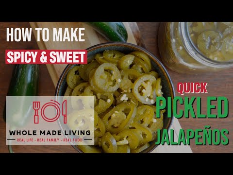 Easy Quick Pickled Jalapenos (Spicy & Sweet)#cooking #recipe #jalapenos