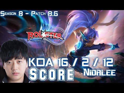 KT Score NIDALEE vs OLAF Jungle - Patch 8.6 KR Ranked