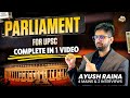 Parliament FULL CHAPTER Complete Indian Polity For UPSC Laxmikant Lectures Sleepy Classes IAS