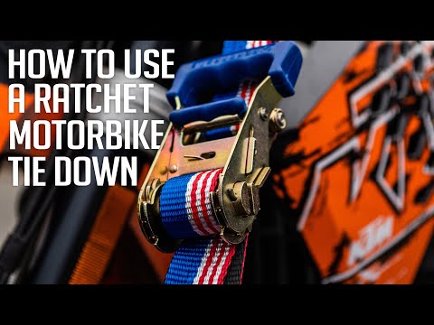How to Use a Ratchet Motorbike Tiedown?