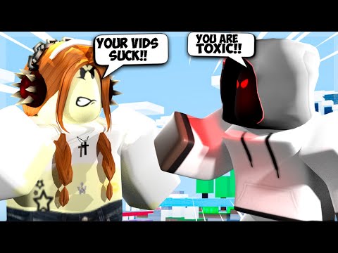 TOXIC E-GIRL Was My BIGGEST HATER, So I 1v1'd Her.. (Roblox Bedwars)