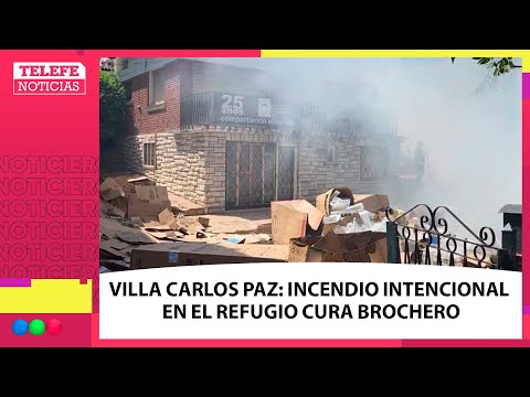 Un hombre prendió FUEGO INTENCIONALMENTE el refugio CURA BROCHERO de Villa Carlos Paz