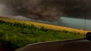preview picture of video 'HD. Nearly Sucked Up. El Reno Wedge 2.6 Miles Wide. Worlds largest Super Tornado'