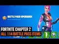 Fortnite Chapter 2 Season 1 | All 114 Battle Pass Items