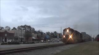 preview picture of video 'GC U23Bs Leading L784 Intermodal in Pembroke, GA 1/11/15'