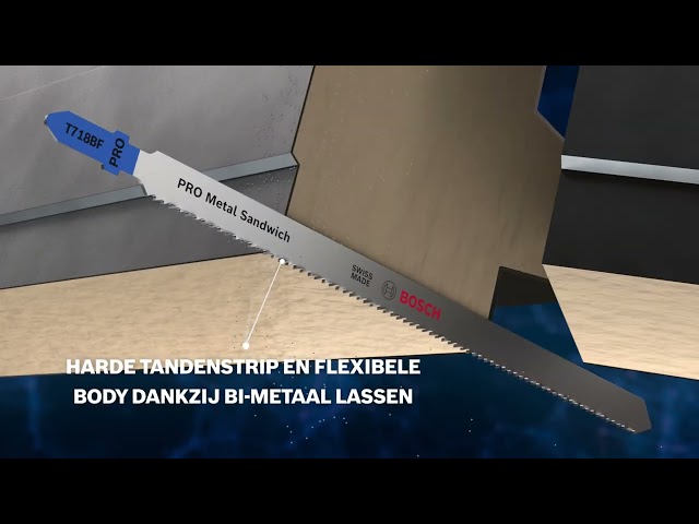 Lames de scie sauteuse Bosch 2608655114 PRO T718BF Senwich - métal (5 pièces)-image