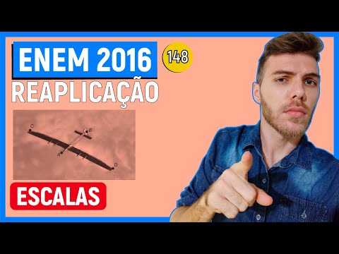 🛑148 Enem 2016 REAPLICAÇÃO - ESCALAS - Uma empresa europeia construiu um avião solar, como na figura