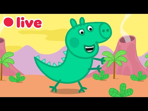 🔴 LIVE! George Pig's MOST Iconic Moments 🦖💙 Peppa Pig FULL EPISODES | Kids Cartoons (With Captions)