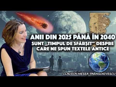 The years from 2025 to 2040 are the "end times" that ancient texts tell us about