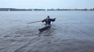 preview picture of video 'Falteski rollen greenlandroll kayak'
