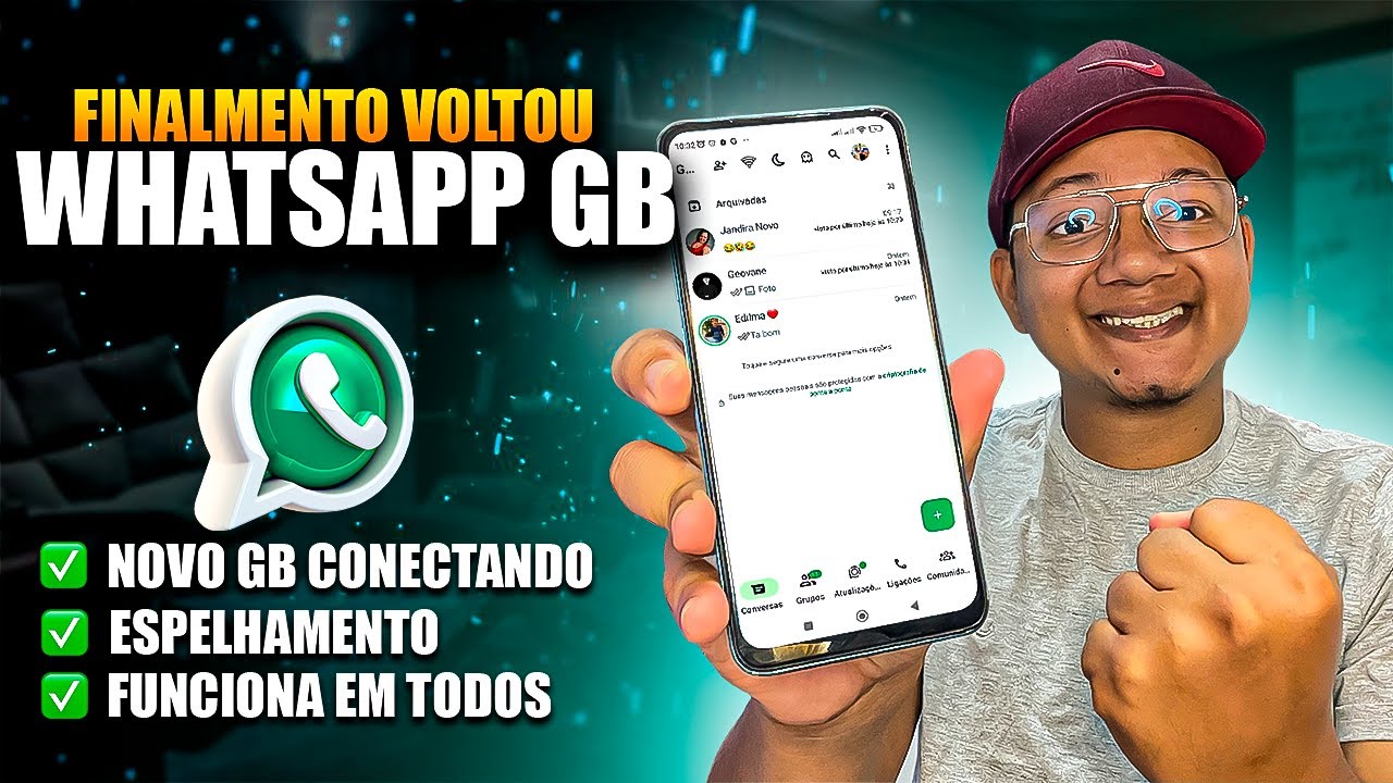 WHATSAPP GB FUNCIONANDO PARA TODOS 🥳 NOVO METODO CONECTAR WHATSAPP GB DE PRIMEIRA