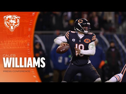 Caleb Williams discusses performance in wild card win | Press Conference