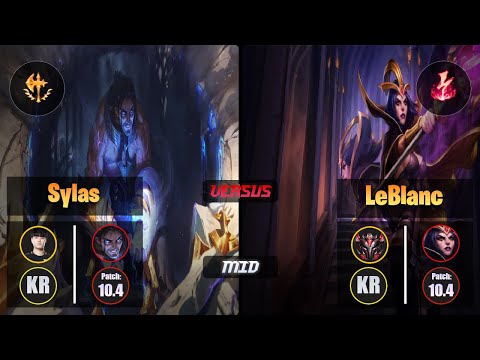 Tempt SYLAS (Mid) [Conqueror] VS LEBLANC - Grandmaster KR Patch 10.4
